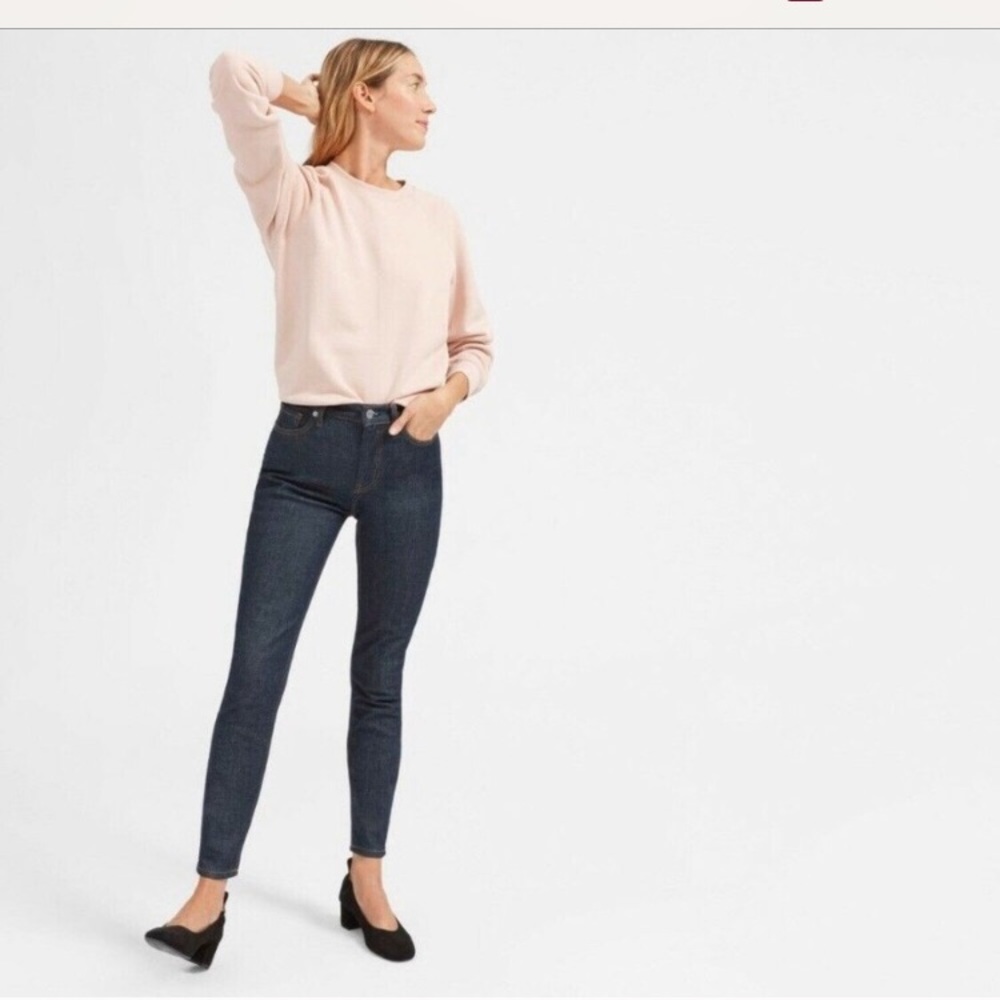 Like new Everlane high rise skinny jean dark